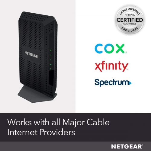 [아마존베스트]NETGEAR Cable Modem CM600 - Compatible with Cable Providers Including Xfinity by Comcast, Spectrum, Cox | for Cable Plans Up to 400 Mbps | DOCSIS 3.0 | 24x8