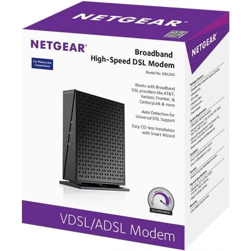  [아마존베스트]NETGEAR High-Speed Broadband DSL Modem (DM200-100NAS). Compatible with CenturyLink, Verizon, and Frontier)