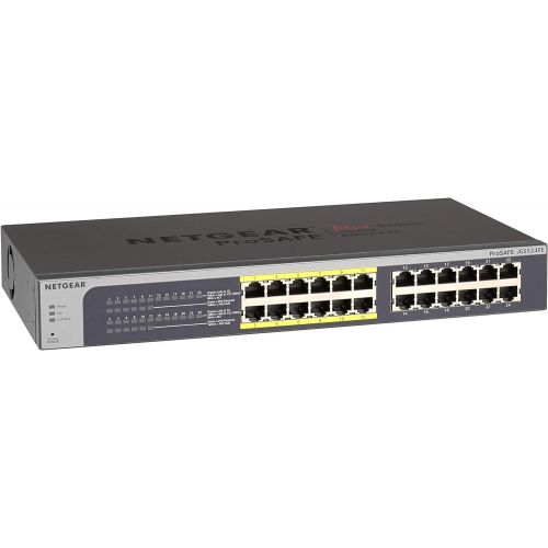  [아마존베스트]NETGEAR 24-Port Gigabit Ethernet Smart Managed Plus PoE Switch (JGS524PE) - with 12 x PoE @ 100W, Desktop/Rackmount, and ProSAFE Limited Lifetime Protection