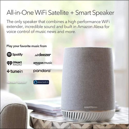  [아마존베스트]Orbi Mesh WiFi System with Satellite and Orbi Voice Smart Speaker by NETGEAR