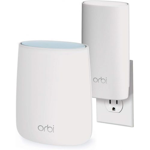  [아마존베스트]NETGEAR Orbi Compact Wall-Plug Whole Home Mesh WiFi System - WiFi router and wall-plug satellite extender with speeds up to 2.2 Gbps over 3,500 sq. feet, AC2200 (RBK20W)