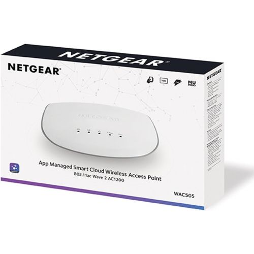  [아마존베스트]NETGEAR Insight WiFi Access Point, PoE, Mid-Range, Easy Setup and Free Remote Management, 5-Year Warranty [No Power Adapter] (WAC505), White