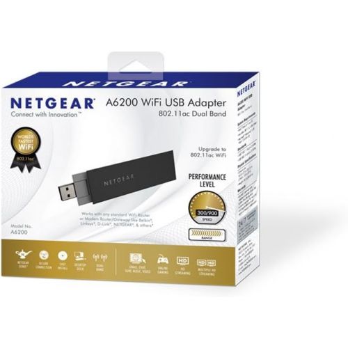  NETGEAR A6200 WiFi USB Adapter - network adapter (A6200-100NAS) -