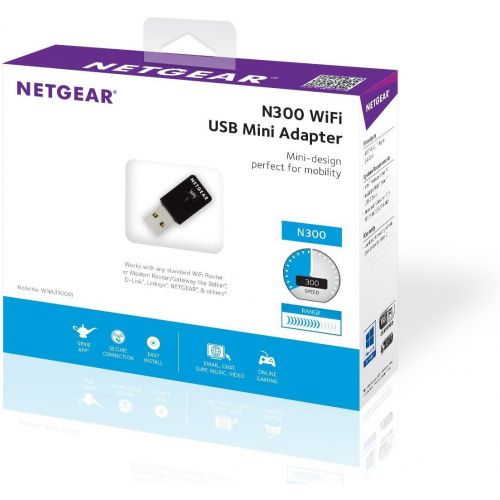  NETGEAR WNA3100M-100ENS Wireless Mini USB Adapter (WNA3100M)