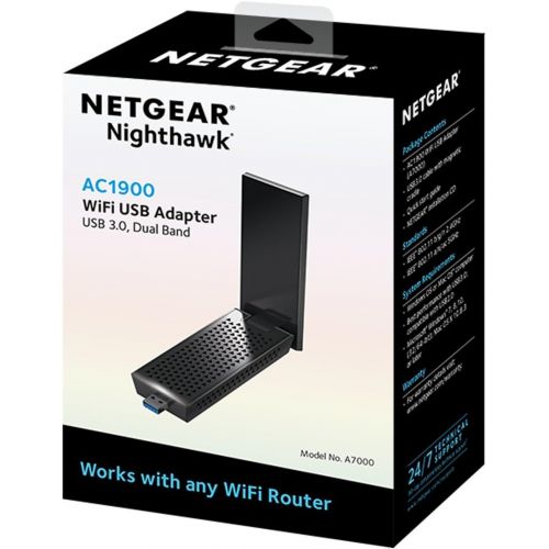  NETGEAR Netgear Nighthawk AC1900 Wi-Fi USB Adapter (A7000-10000S)