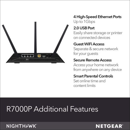  NETGEAR Nighthawk X6 AC3200 Tri-Band Wi-Fi Router (R8000)