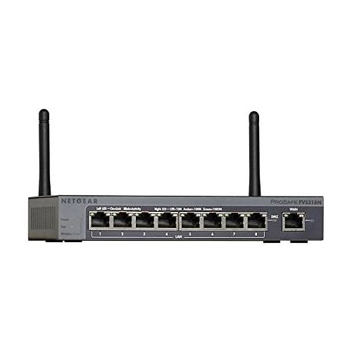  NETGEAR ProSAFE FVS318N 8-Port Wireless-N VPN Firewall with SSL and IPSec VPN (FVS318N-100NAS)
