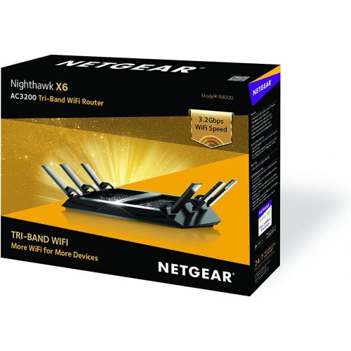  NETGEAR NetGear Netgear R8000-100Uks R8000 Nighthawk X6 - Ac3200 Tri-Band Wifi Wireless Gigabit Cable Router