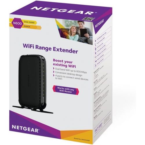  NETGEAR Netgear WN2500RP-100NAS N600 Desktop WiFi Range Extender (WN2500RP)