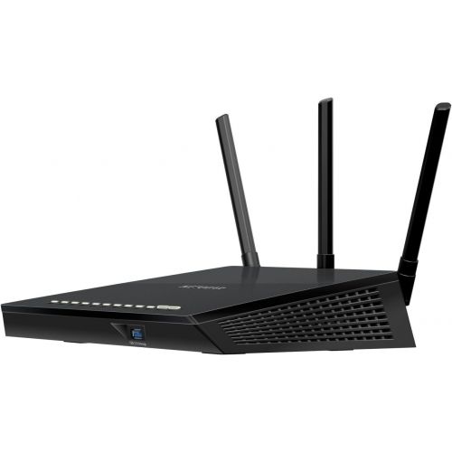  NETGEAR Smart WiFi Router with Dual Band Gigabit for Amazon EchoAlexa - AC1750 (R6400-100NAS)