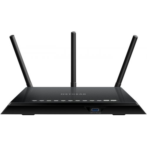  NETGEAR Smart WiFi Router with Dual Band Gigabit for Amazon EchoAlexa - AC1750 (R6400-100NAS)