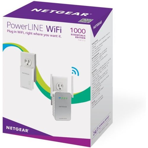  NETGEAR PowerLINE 1000 Mbps WiFi, 802.11ac, 1 Gigabit Port - Essentials Edition (PLW1010-100NAS)