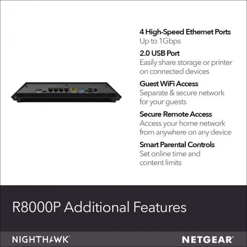  NETGEAR R6700 Nighthawk AC1750 Dual Band Smart WiFi Router, Gigabit Ethernet (R6700)