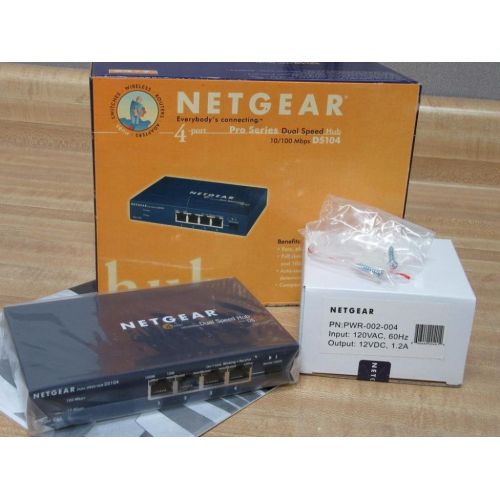  NETGEAR Netgear DS104NA HUB 4-PORT 10100MBPS COMPACT