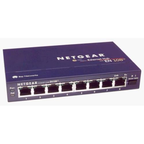  NETGEAR Netgear EN-108TP 10-Base T-Ethernet Hub 8-Port