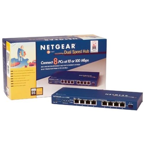  NETGEAR DS108 8 Port 10100 Mbps Dual Speed Hub