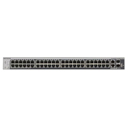  NETGEAR GS752TX-100NES 52-Port Smart Managed Pro Stackable Switch, 48GbE, 2 SFP+, 2 10GBASE-T, ProSAFE Lifetime Protection (GS752TX)