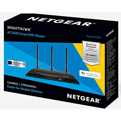  NETGEAR Nighthawk AC2600 Smart WiFi Router (R7450)