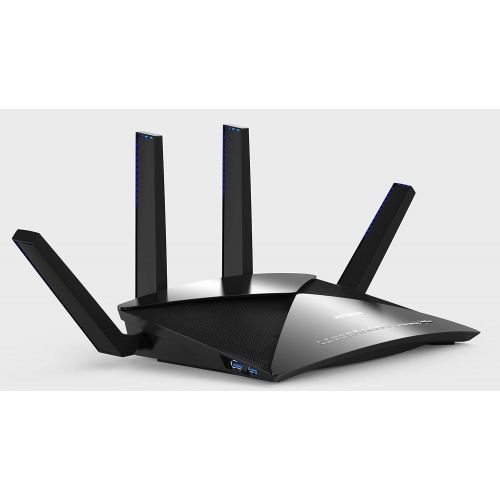  NETGEAR Nighthawk X10 AD7200 802.11ac/ad Quad-Stream WiFi Router, 1.7GHz Quad-core Processor, Plex Media Server, Compatible with Amazon Alexa (R9000) (Renewed)