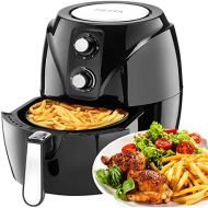 NETTA Airfryer Heissluftfritteuse Friteuse ohne OEl , Temperaturregelung - Schwarz - 3,5L Kapazitat Fritteuse