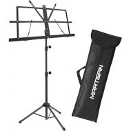 Sheet Music Stand Holder/Portable Folding Music Stand Super Sturdy Adjustable Height Tripod Base Metal Music Stand, Lightweight & Compact for Storage or Travel with Carrying Bag