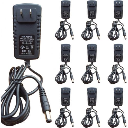  NEUPO NeuPo 48 Volt Power Supply (10 Pack) | Replacement Power Adapter Compatible with VOIP Polycom IP Phones VVX 201, 300, 301, 310, 311, 400, 401, 410, 411, 1500 2200-46170-001, Sound