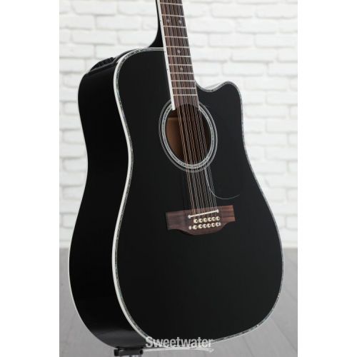  Takamine JEF381DX 12-string Dreadnought Acoustic-electric Guitar - Black