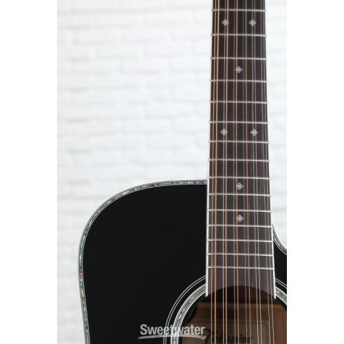  Takamine JEF381DX 12-string Dreadnought Acoustic-electric Guitar - Black