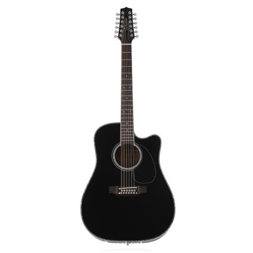  Takamine JEF381DX 12-string Dreadnought Acoustic-electric Guitar - Black