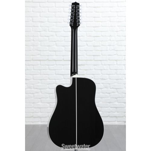  Takamine JEF381DX 12-string Dreadnought Acoustic-electric Guitar - Black