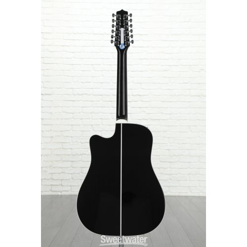  Takamine Legacy JEF381SC Dreadnought 12-string Acoustic-electric Guitar - Black