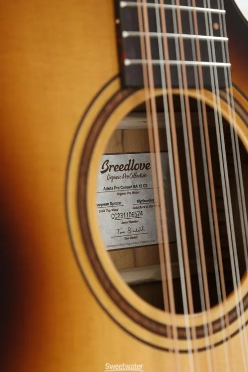  Breedlove Organic Artista Pro Concert CE 12-string Acoustic-electric Guitar - Burnt Amber