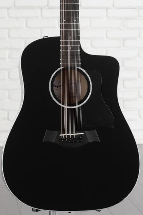 Taylor 250ce Plus 12-string Acoustic-electric Guitar - Black