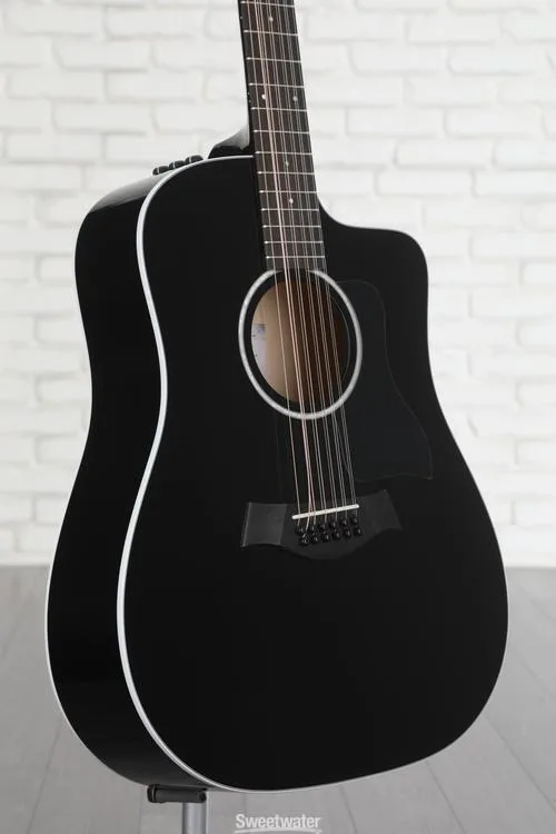  Taylor 250ce Plus 12-string Acoustic-electric Guitar - Black