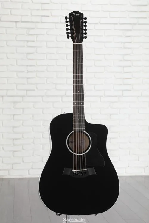  Taylor 250ce Plus 12-string Acoustic-electric Guitar - Black