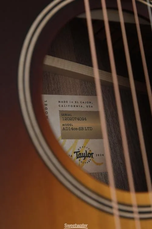  Taylor 50th Anniversary AD14ce LTD Acoustic-electric Guitar - Tobacco Sunburst