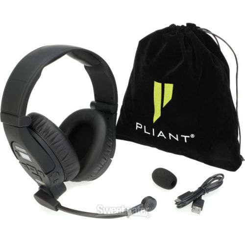  NEW
? Pliant Technologies PMC-HS900XRD MicroCom XR Dual-ear Wireless Intercom Headset 6 User Bundle - 902-928MHz