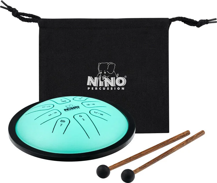  Nino Steel Tongue Drum - G Minor, Mint Green