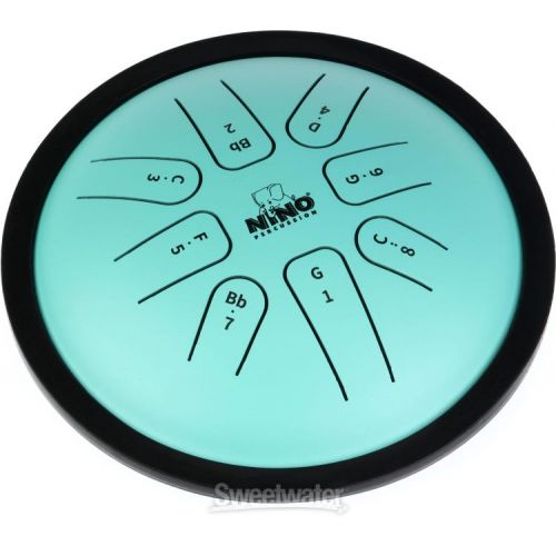  Nino Steel Tongue Drum - G Minor, Mint Green