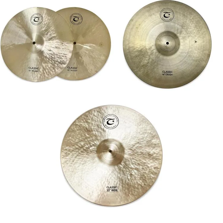 NEW
? Turkish Cymbals Classic Cymbal Pack - 15/19/22 inch