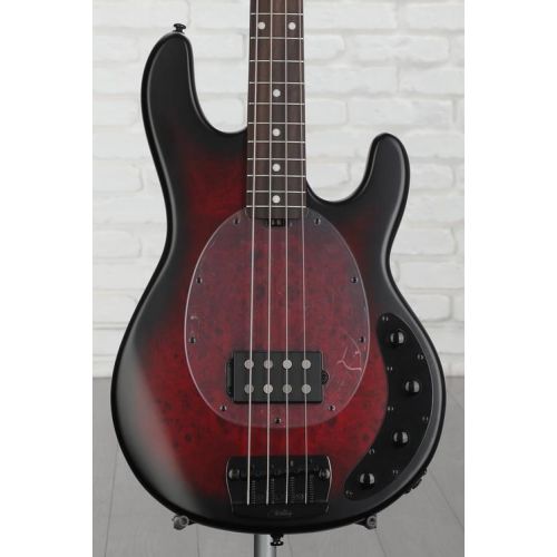  NEW
? Sterling By Music Man StingRay RAY34 Bass Guitar - Dark Scarlet Burst Satin