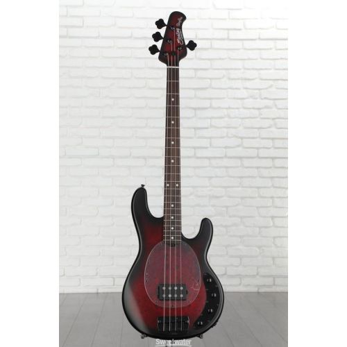  NEW
? Sterling By Music Man StingRay RAY34 Bass Guitar - Dark Scarlet Burst Satin