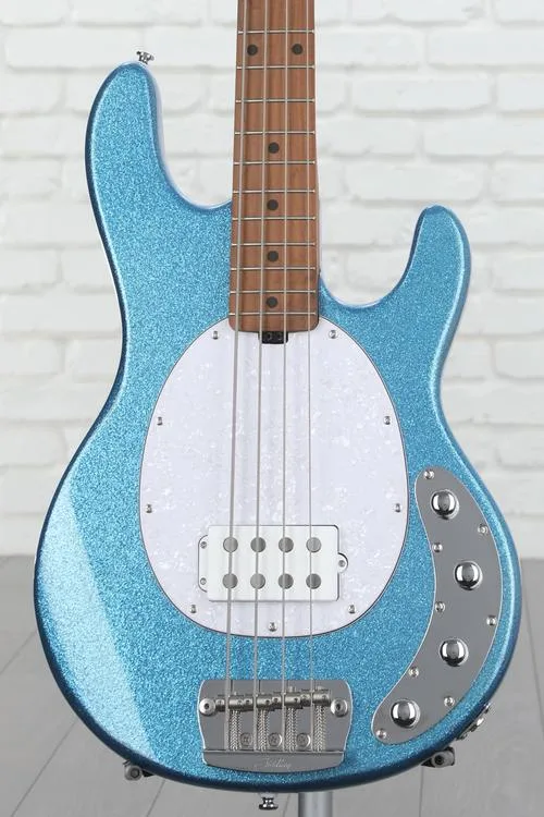 NEW
? Sterling By Music Man StingRay RAY34 Bass Guitar - Blue Sparkle