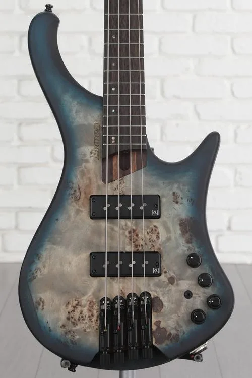 NEW
? Ibanez EHB Ergonomic Headless Bass Guitar - Cosmic Blue Starburst Flat