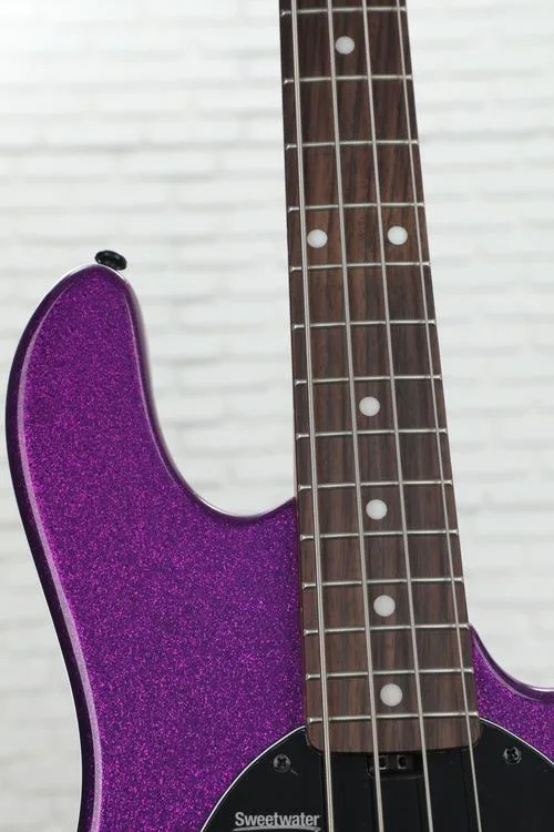  NEW
? Sterling By Music Man StingRay RAY34 Bass Guitar - Purple Sparkle