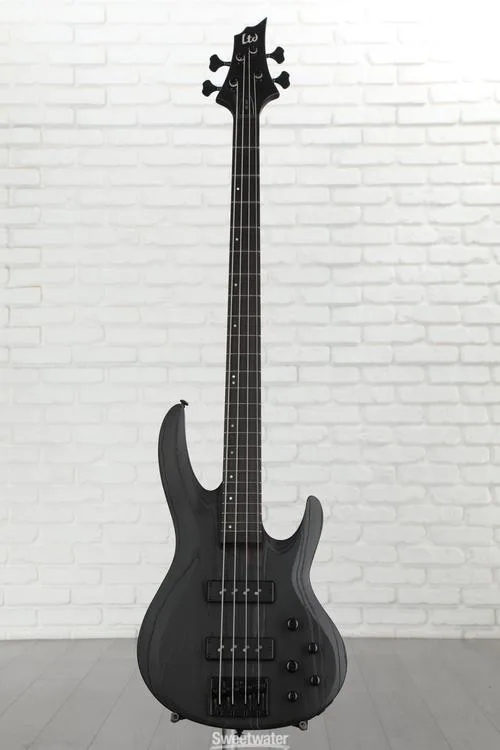  NEW
? ESP LTD Signature Mike Leon B-4 Bass Guitar - Black Blast