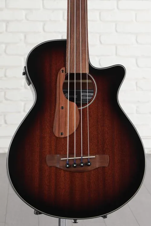 NEW
? Ibanez AEGB24FE AEG Fretless Acoustic-electric Bass Guitar - Mahogany Sunburst