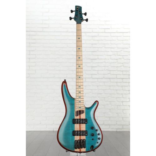  NEW
? Ibanez SR Premium 4-string Electric Bass Guitar - Caribbean Green Low Gloss