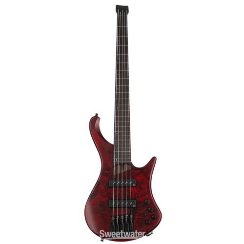  NEW
? Ibanez EHB Ergonomic Headless 5-string Bass Guitar - Stained Wine Red Low Gloss