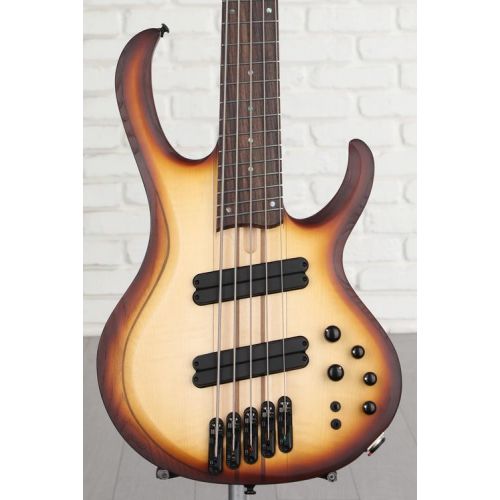  NEW
? Ibanez BTB Bass Workshop Multi-scale 5-string Electric Bass - Natural Browned Burst Flat